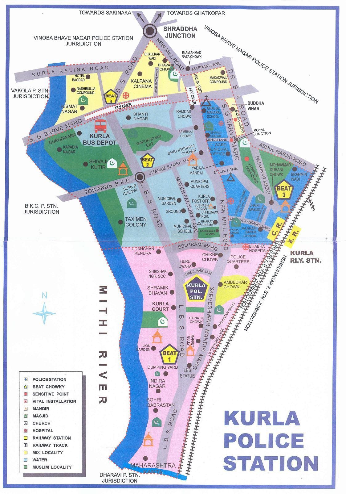 ਨਕਸ਼ਾ ਦੇ ਮੁੰਬਈ Kurla