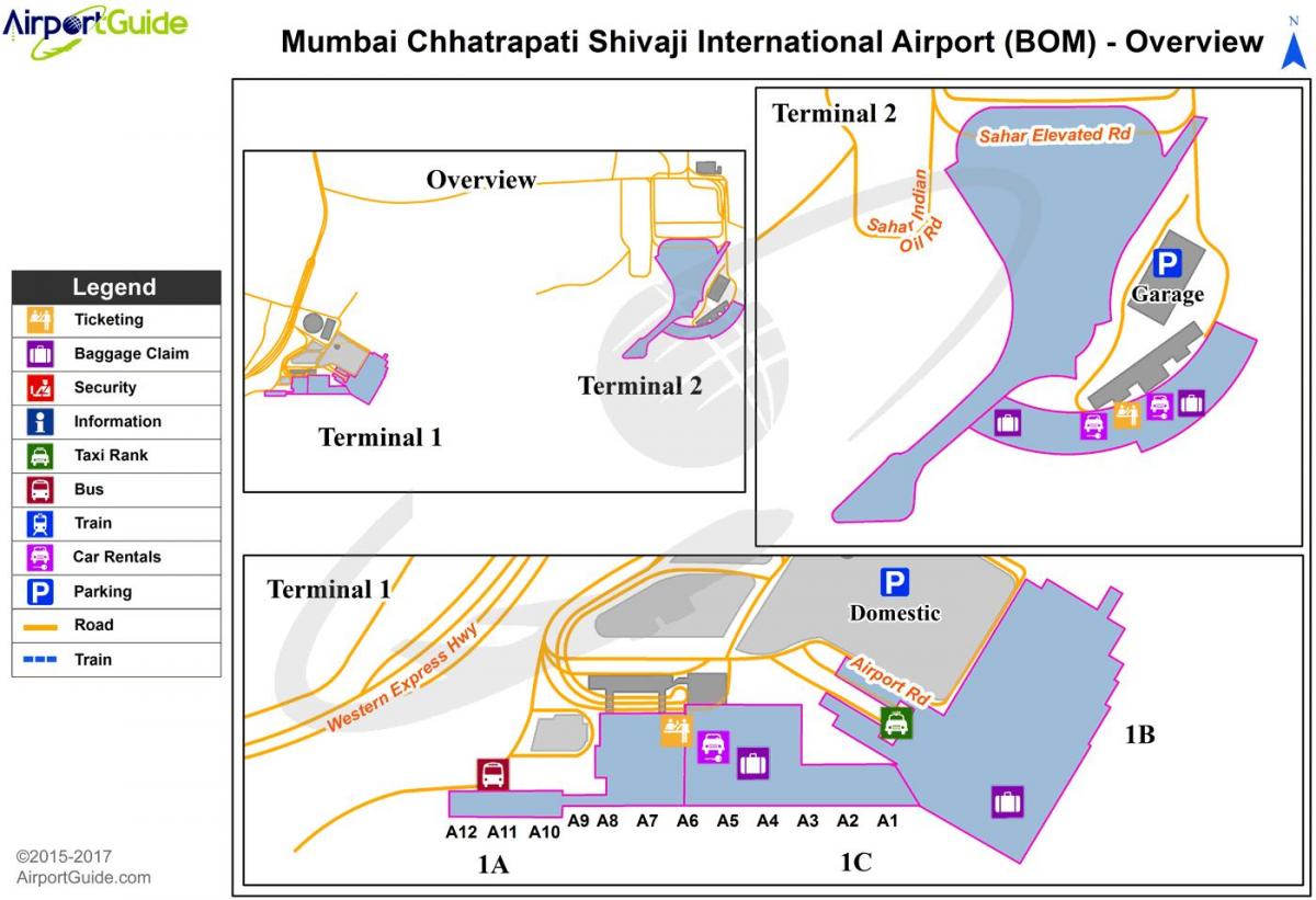 Chhatrapati Shivaji ਟਰਮੀਨਲ ਦਾ ਨਕਸ਼ਾ