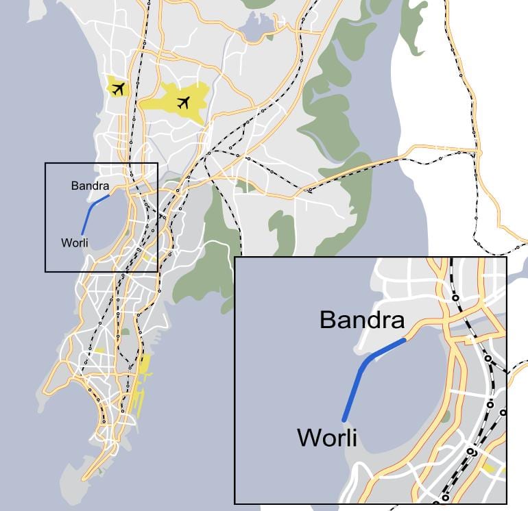 ਮੁੰਬਈ Worli ਨਕਸ਼ਾ